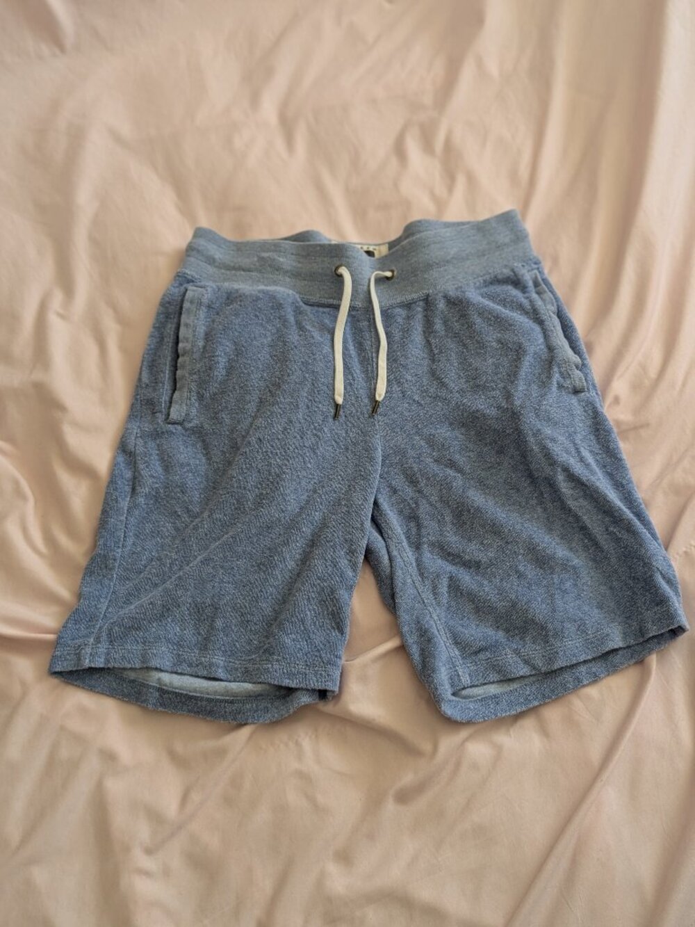 Joseph Abboud Light Blue Terrycloth Shorts Size S